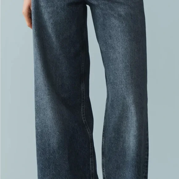 NWT AGOLDE Dame High-Rise Wide-Leg Jeans - Picture 4 of 7